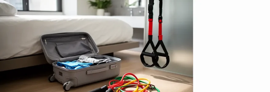 Équipement de fitness portable et compact pour s'entraîner en déplacement