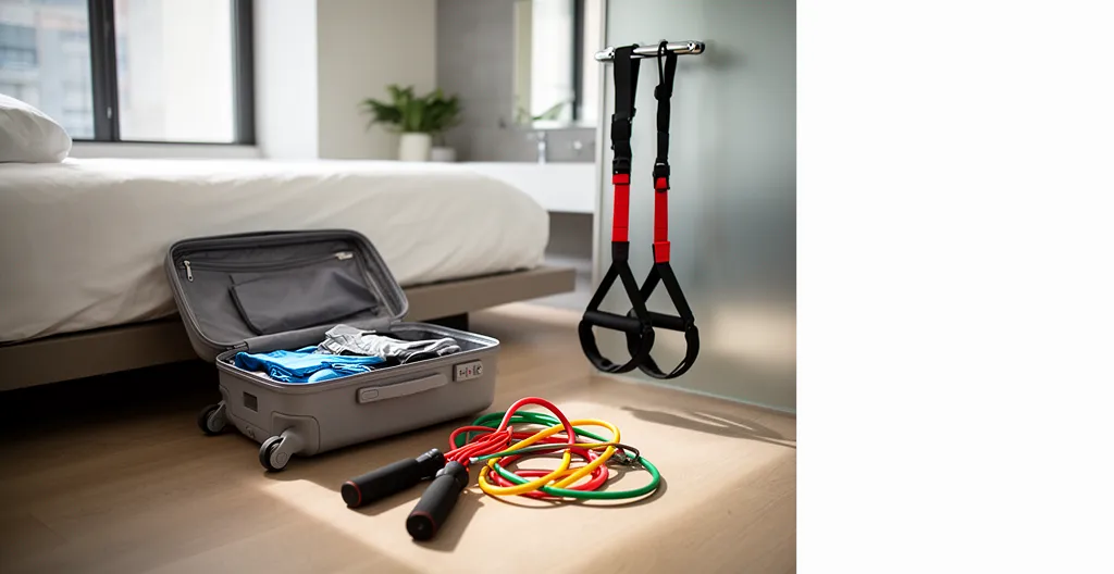 Équipement de fitness portable et compact pour s'entraîner en déplacement